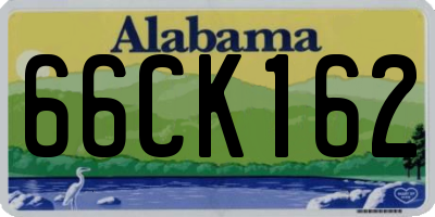 AL license plate 66CK162