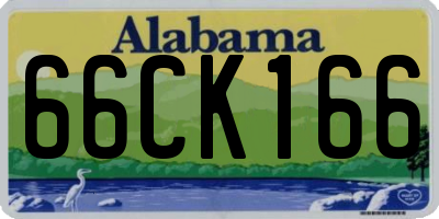 AL license plate 66CK166