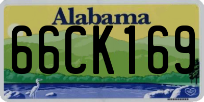 AL license plate 66CK169