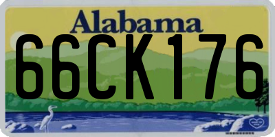 AL license plate 66CK176