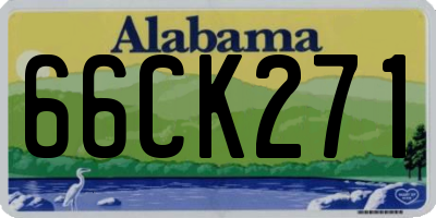 AL license plate 66CK271