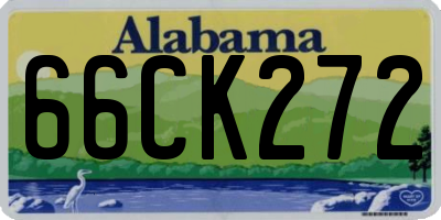 AL license plate 66CK272