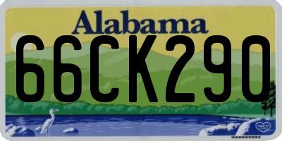 AL license plate 66CK290
