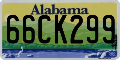 AL license plate 66CK299