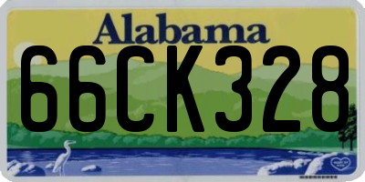 AL license plate 66CK328