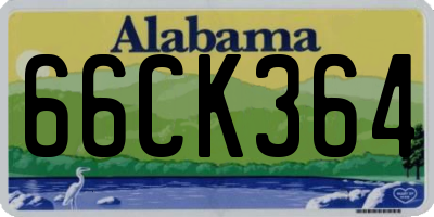 AL license plate 66CK364