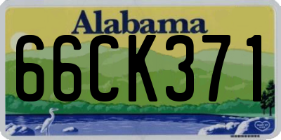 AL license plate 66CK371