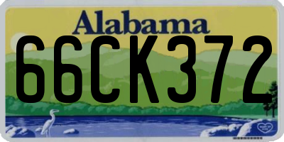 AL license plate 66CK372