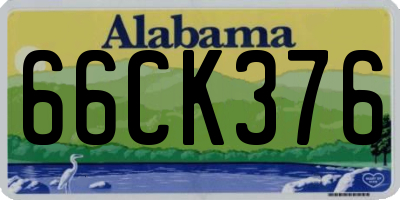 AL license plate 66CK376