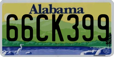AL license plate 66CK399