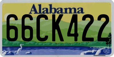 AL license plate 66CK422