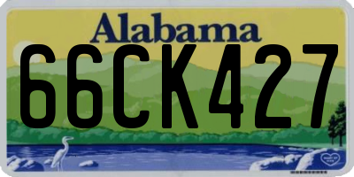 AL license plate 66CK427