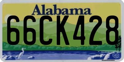 AL license plate 66CK428