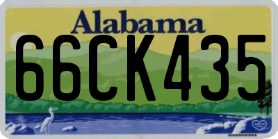 AL license plate 66CK435