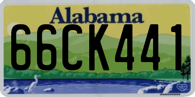 AL license plate 66CK441