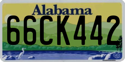 AL license plate 66CK442