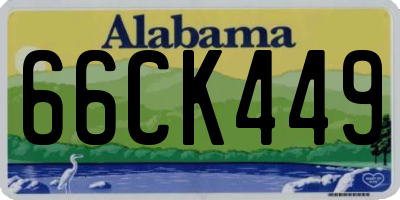 AL license plate 66CK449