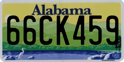 AL license plate 66CK459