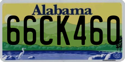 AL license plate 66CK460