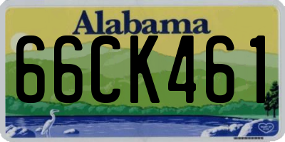 AL license plate 66CK461