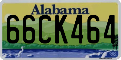 AL license plate 66CK464