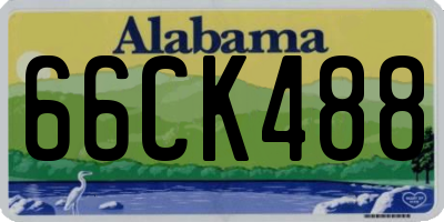 AL license plate 66CK488