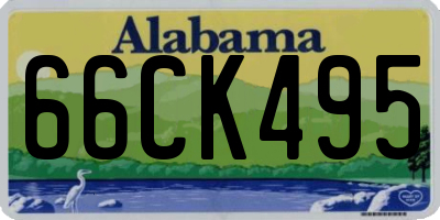 AL license plate 66CK495