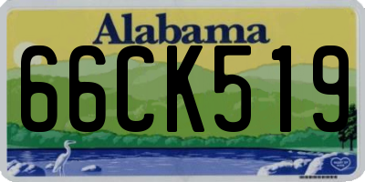 AL license plate 66CK519