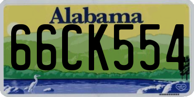 AL license plate 66CK554