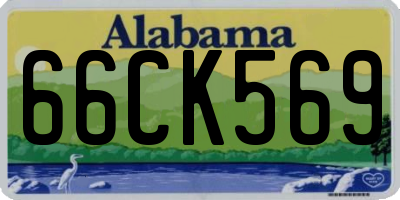 AL license plate 66CK569
