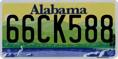 AL license plate 66CK588