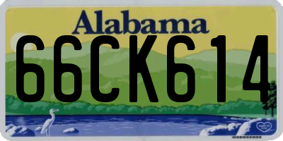 AL license plate 66CK614