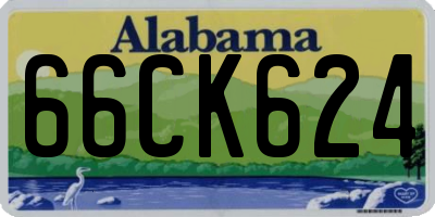 AL license plate 66CK624