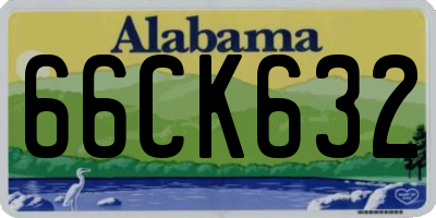 AL license plate 66CK632