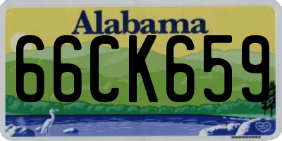 AL license plate 66CK659