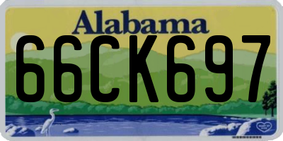 AL license plate 66CK697