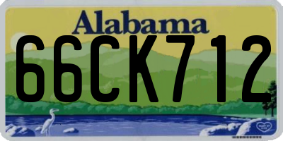 AL license plate 66CK712