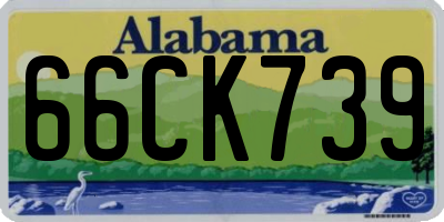AL license plate 66CK739
