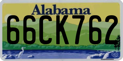 AL license plate 66CK762