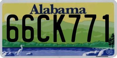AL license plate 66CK771