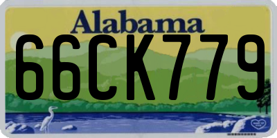 AL license plate 66CK779