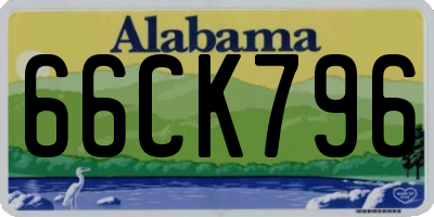 AL license plate 66CK796