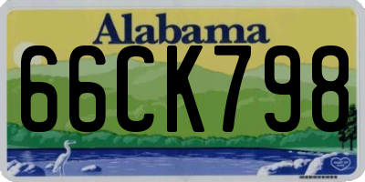 AL license plate 66CK798