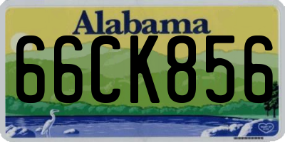 AL license plate 66CK856