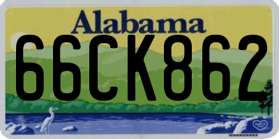 AL license plate 66CK862