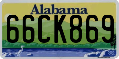 AL license plate 66CK869