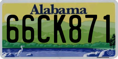 AL license plate 66CK871
