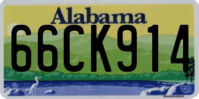 AL license plate 66CK914