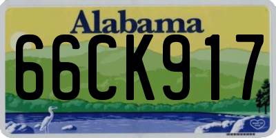 AL license plate 66CK917