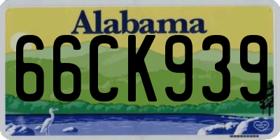 AL license plate 66CK939